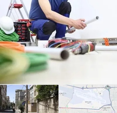 سیم کشی ساختمان در مهرآباد