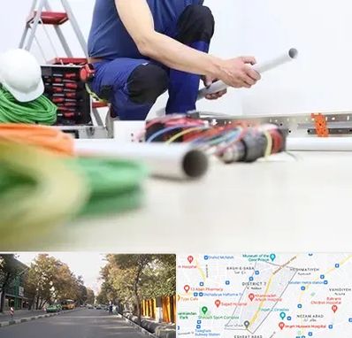 سیم کشی ساختمان در شریعتی