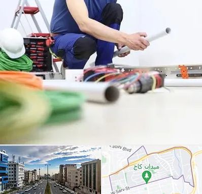 سیم کشی ساختمان در سعادت آباد