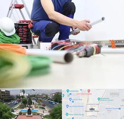 سیم کشی ساختمان در بهارستان