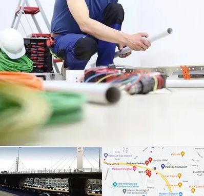 سیم کشی ساختمان در پارک وی