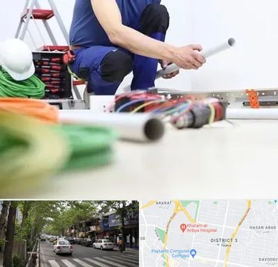 سیم کشی ساختمان در ظفر