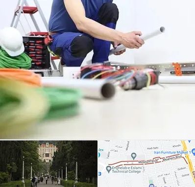 سیم کشی ساختمان در بلوار معلم رشت