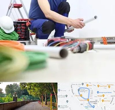 سیم کشی ساختمان در فلکه گاز رشت