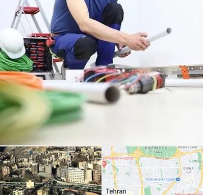 سیم کشی ساختمان در مرزداران