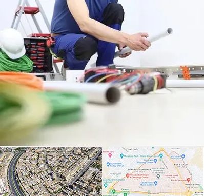 سیم کشی ساختمان در شهرک غرب مشهد