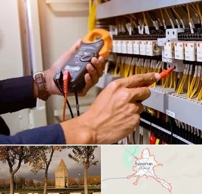 برق کشی ساختمان در تویسرکان