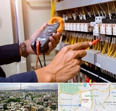 برق کشی ساختمان در گیشا