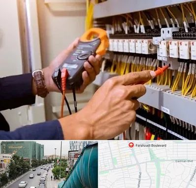 برق کشی ساختمان در بلوار فرحزادی