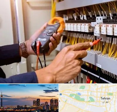 برق کشی ساختمان در غرب تهران