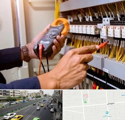 برق کشی ساختمان در خیابان دامپزشکی