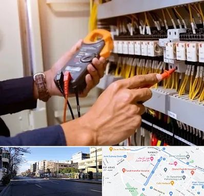 برق کشی ساختمان در خیابان ملاصدرا شیراز