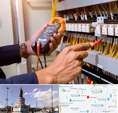 برق کشی ساختمان در کارگر جنوبی