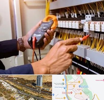 برق کشی ساختمان در خیابان نیایش شیراز