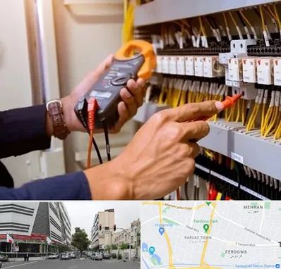 برق کشی ساختمان در بلوار فردوس