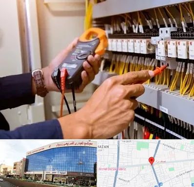 برق کشی ساختمان در نصف راه تبریز