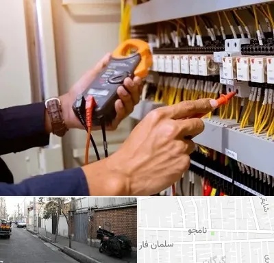 برق کشی ساختمان در خیابان نامجو