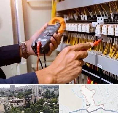 برق کشی ساختمان در اوین