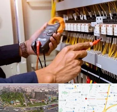 برق کشی ساختمان در آیت الله کاشانی