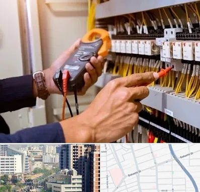 برق کشی ساختمان در خیابان بهشتی