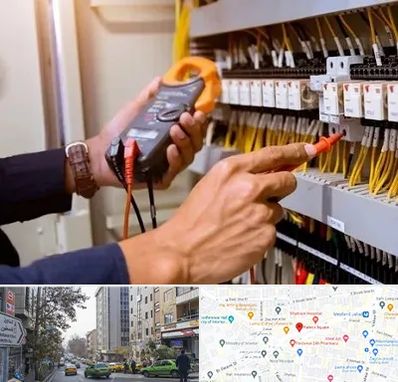 برق کشی ساختمان در فاطمی