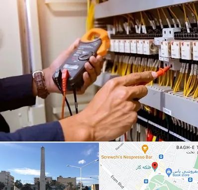 برق کشی ساختمان در فلکه گاز شیراز