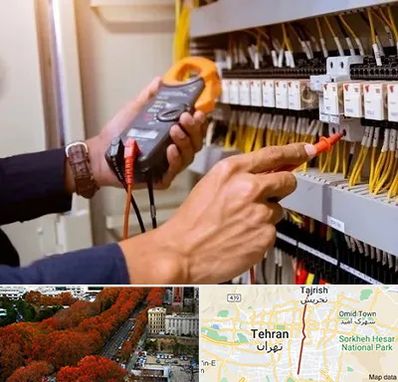 برق کشی ساختمان در ولیعصر