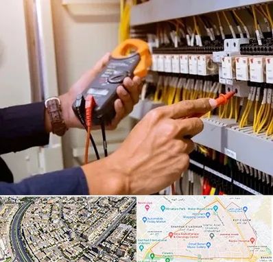 برق کشی ساختمان در شهرک غرب مشهد