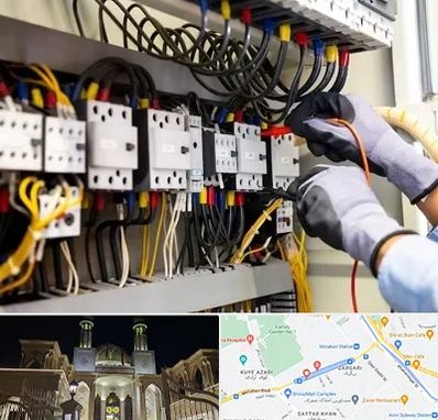 رفع اتصالی برق در زرگری شیراز