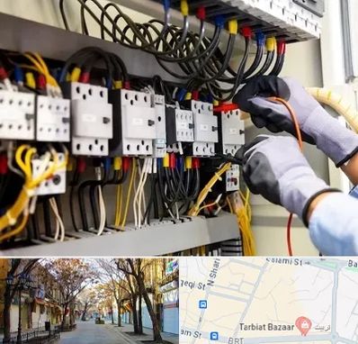 رفع اتصالی برق در تربیت تبریز