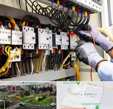 رفع اتصالی برق در تهرانسر