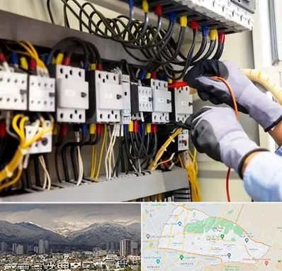 رفع اتصالی برق در منطقه 4 تهران