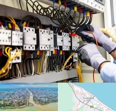 رفع اتصالی برق در تنکابن