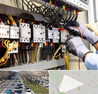 رفع اتصالی برق در احمدآباد مشهد