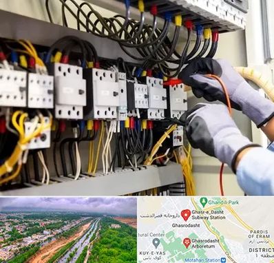رفع اتصالی برق در قصرالدشت شیراز
