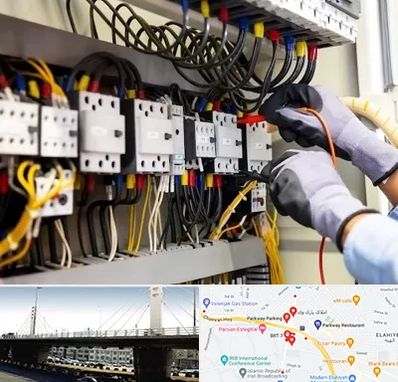 رفع اتصالی برق در پارک وی