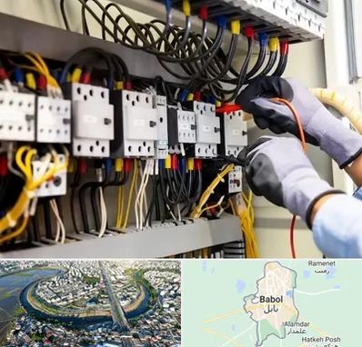 رفع اتصالی برق در بابل
