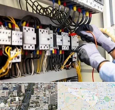 رفع اتصالی برق در منطقه 18 تهران