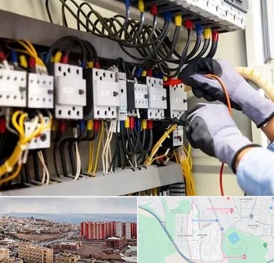 رفع اتصالی برق در سهند تبریز