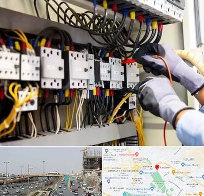 رفع اتصالی برق در بلوار توس مشهد