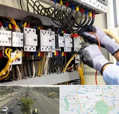 رفع اتصالی برق در منطقه 17 تهران