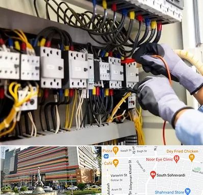 رفع اتصالی برق در سهروردی