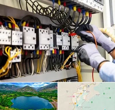 رفع اتصالی برق در رودبار