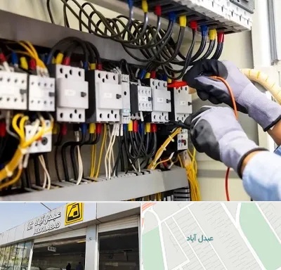 رفع اتصالی برق در عبدل آباد