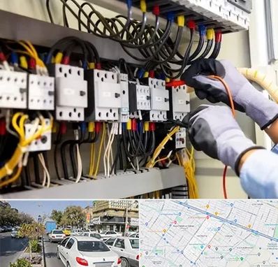 رفع اتصالی برق در مفتح مشهد