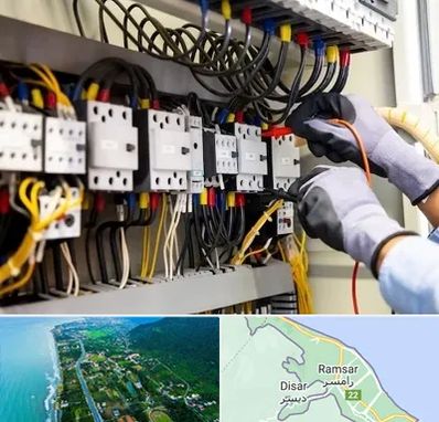 رفع اتصالی برق در رامسر