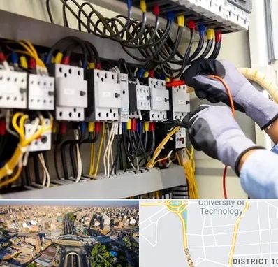 رفع اتصالی برق در استاد معین