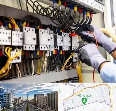 رفع اتصالی برق در سعادت آباد