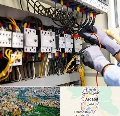 رفع اتصالی برق در اردبیل