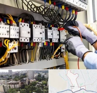 رفع اتصالی برق در اوین